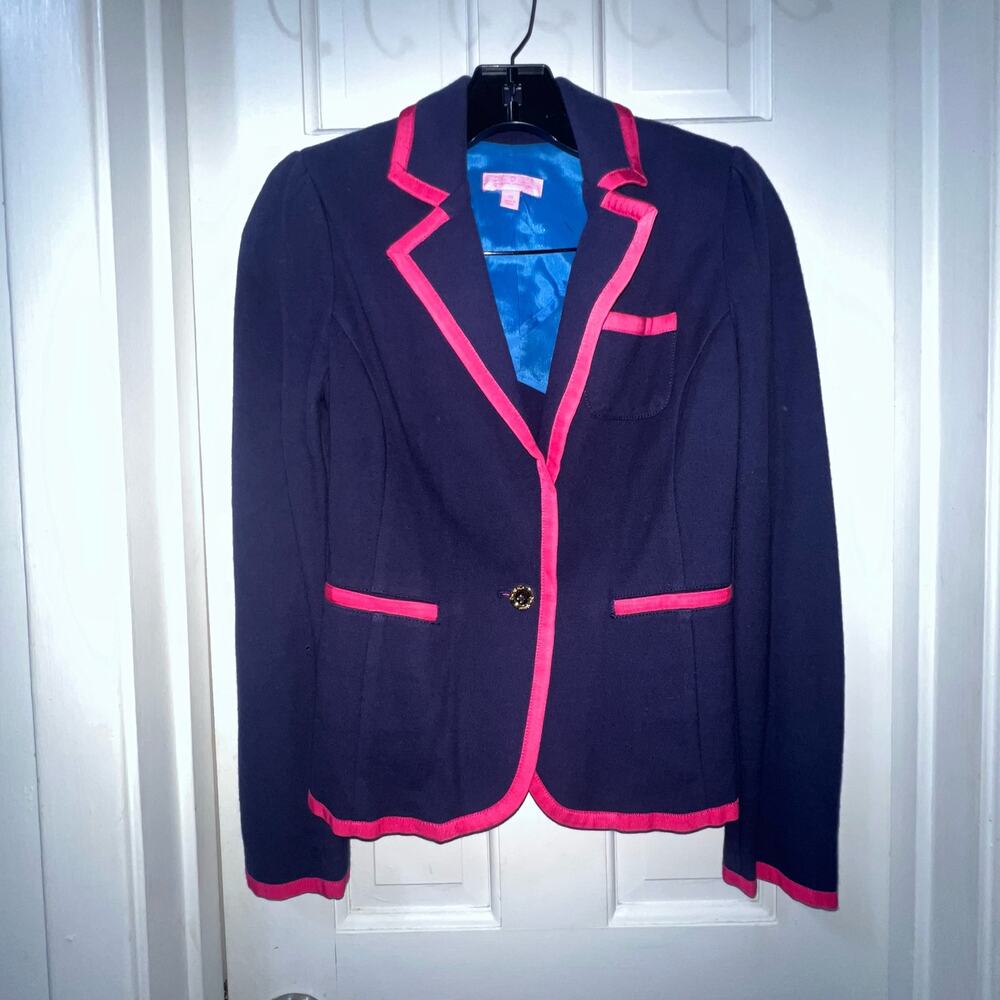 Lilly Pulitzer Malibu Single Button Blazer Size XS